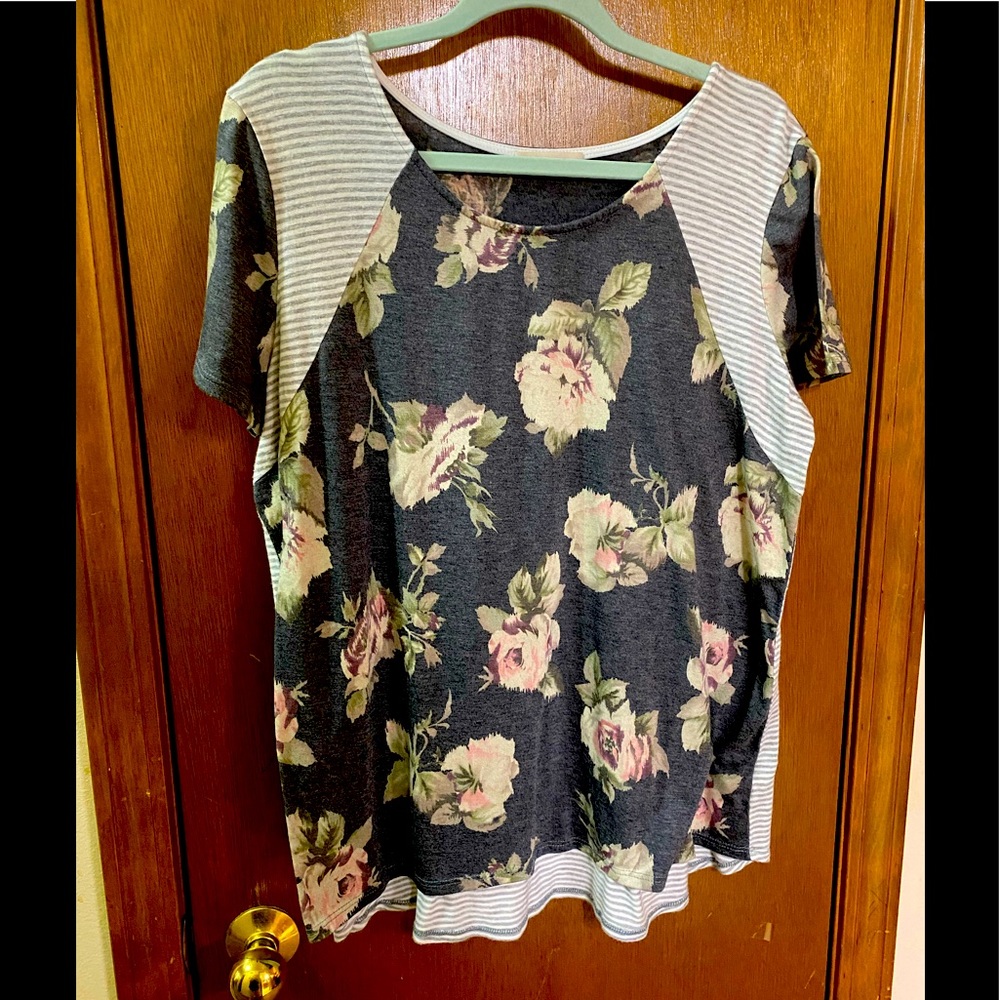 Contrasting fabrics, women’s 2X